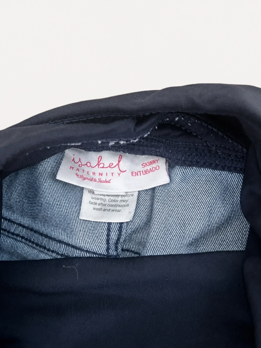 Isabel Maternity by Ingrid & Isabel Skinny Jeans Dark‎ Wash Over Belly Size 2 - Picture 2 of 5